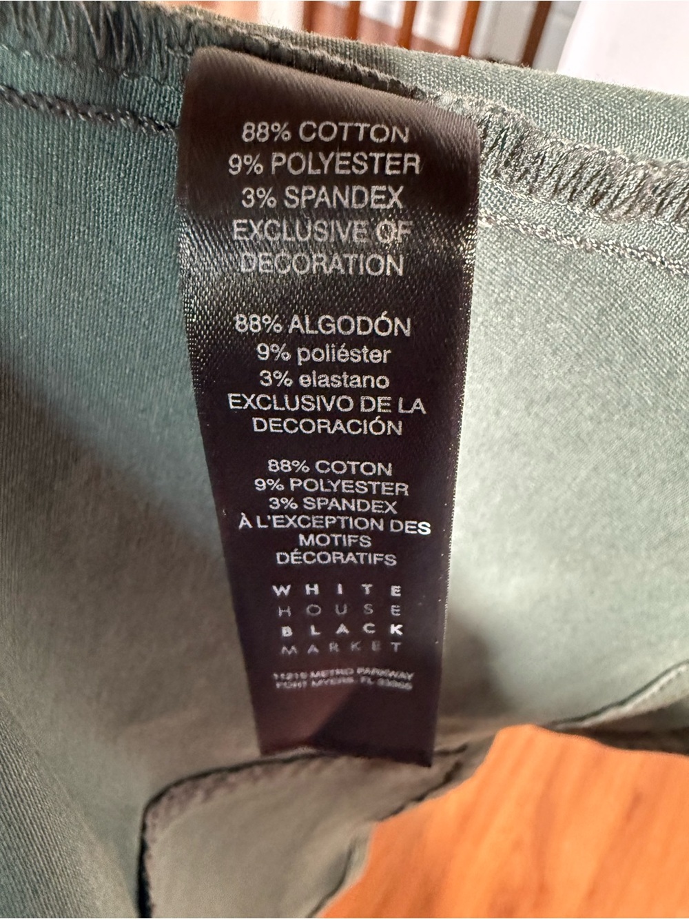 White House Black Market Military-Style Utility Jacket - Olive - Picture 6 of 7